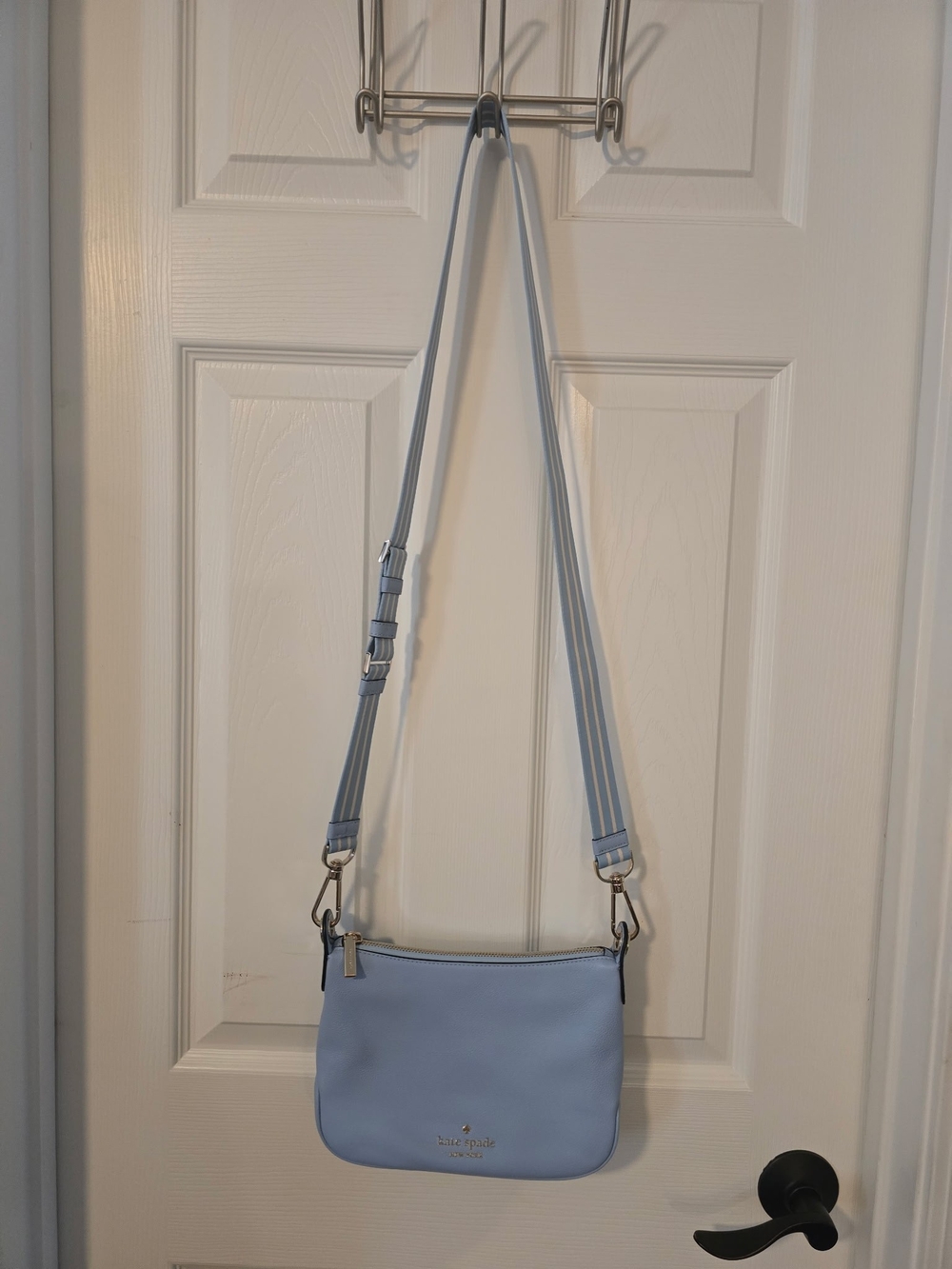 kate spade Powder Blue Leather Crossbody Bag
